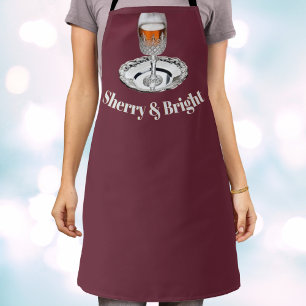 Tabliers de cuisine amusants Sherry & Bright pour 