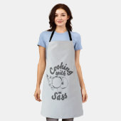 tabliers de cuisine avec sass gris doux (Porté)
