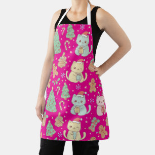 Tabliers de cuisine Chats de Noël Kawaii