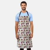Tabliers de cuisine pour la Saint-Valentin Fleurs (Porté)