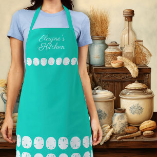 Tabliers de cuisine turquoise personnalisés Dollar