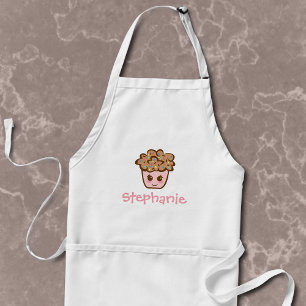 Tabliers de cupcakes Kawaii personnalisés avec nom