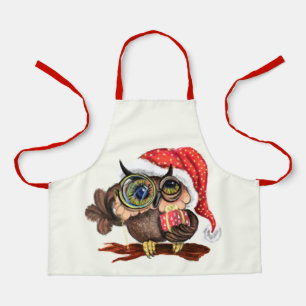 Tabliers de Noël au hibou