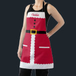Tabliers de Noël personnalisés Père Noël Apron<br><div class="desc">Cette belle conception peut être customisée à vos combinaisons de couleurs préférées. Des modèles adaptés pour adultes et juniors sont disponibles. Ça fait un grand cadeau ! Trouvez des articles de papeterie et des cadeaux élégants dans notre boutique : www.berryberrysweet.com.</div>