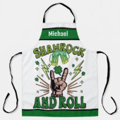 Tabliers de nom personnalisés, Shamrock & Roll Pun (Recto)