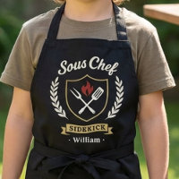 Tabliers Enfant Sous Chef Assistant Personnalisé