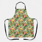 Tabliers Fleurs et Oiseaux Tropicaux (Recto)