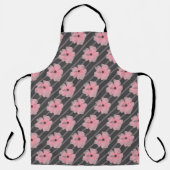 Tabliers Fleurs Roses Et Rayures (Recto)