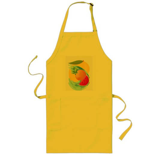 Tabliers jaunes avec logo de fruits (Devant)