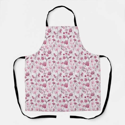 Tabliers Joyeuse Flore - Rose (Recto)