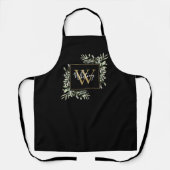 Tabliers monogrammes aux feuilles de verdure à l'a (Recto)