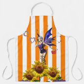 Tabliers Orange Imprimé Soleil Fleur Fairy (Recto)
