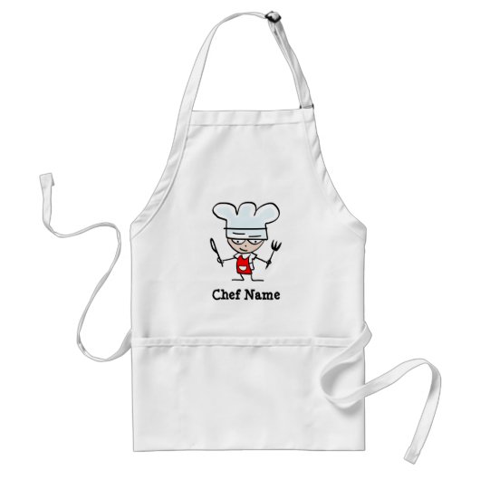 Tabliers personnalisés avec nom de chef (Devant)