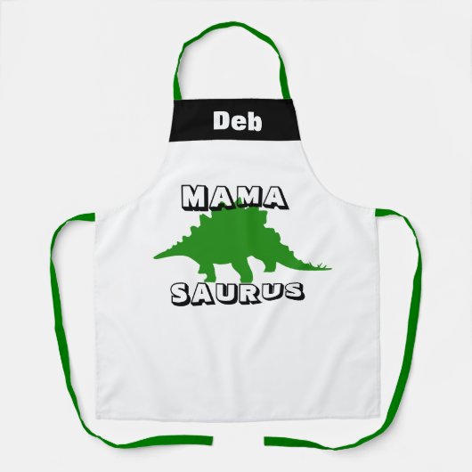 Tabliers personnalisés Dinosaur pour famille (Recto)