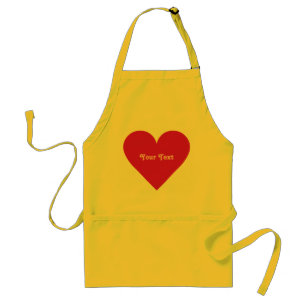 Tabliers personnalisés Red Heart Valentine