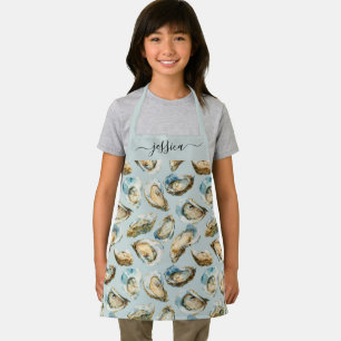 Tabliers pour enfants à motif huîtres chic avec no