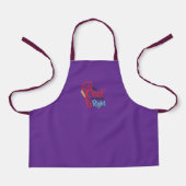 Tabliers pour enfants avec impression violet parto (Recto)