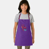 Tabliers pour enfants avec impression violet parto (Insitu)