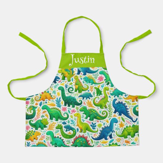 Tabliers pour enfants Jurassic Joy (Recto)