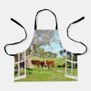 Tabliers pour enfants plein impression vaches par 