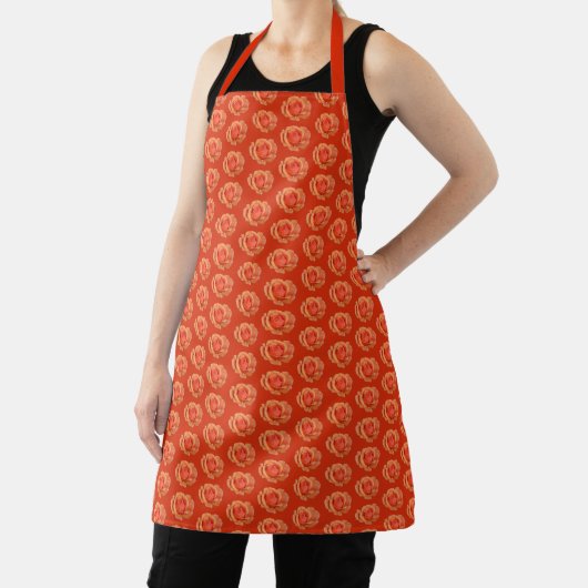 Tabliers rose Orange Rose Apron Cadeaux personnali (Insitu)
