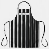 Tabliers SV rayure verticale #4 DIY couleurs noir (Recto)