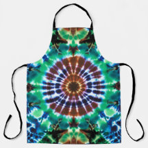 Tabliers Tie Dye aux tons terreux