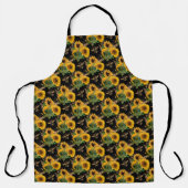 Tabliers Tournesol Bourdon Fond Noir (Recto)