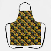 Tabliers Tournesol Bourdon Fond Noir (Recto)
