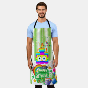 Tabliers tout imprimé Joyeux Anniversaire Saint-Pa