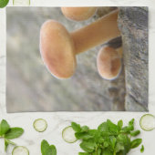 Tabourets sur un tronc d'arbre Serviette de cuisin (Plié)