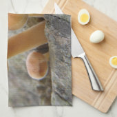 Tabourets sur un tronc d'arbre Serviette de cuisin (Quart Plié)