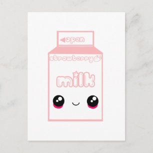 Tabu Japan Milk Line- Aardbei Briefkaart