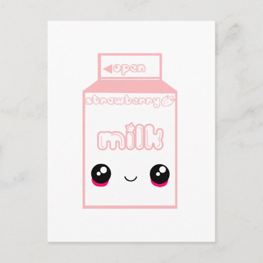 Tabu Japan Milk Line- Aardbei Briefkaart (Voorkant)