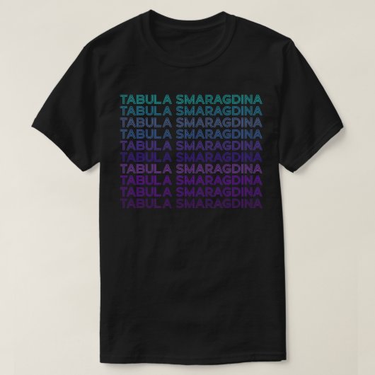 Tabula Smaragdina Hermetic Alchemy Retro T-shirt (Design voorkant)