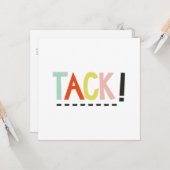 TACHE ! Cartes de voeux Flat (Devant/Arrière en situation)