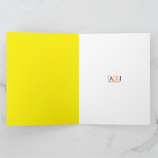 TACHE ! Cartes de voeux pliées (Intérieur)