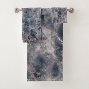 Tache d'aquarelle abstraite rose et bleu