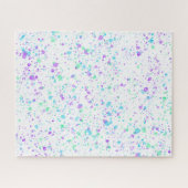 Tache d'aquarelle sur puzzle blanc (Horizontal)