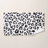 Tache de léopard noir et blanc féminin (Serviette à main)