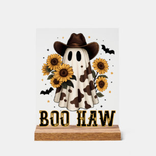 Tache de vache occidentale fantôme effrayant Boo H
