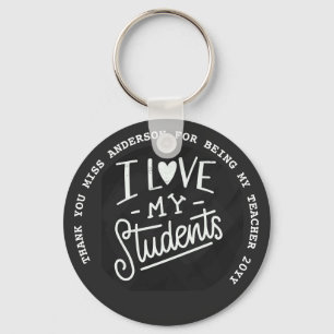 TACHER CHALKBOARD LAAT GEpersonaliseerd cadeau ond Sleutelhanger