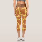 taches de girafe Or Capri Leggings (Verso)
