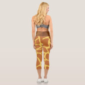 taches de girafe Or Capri Leggings (Verso)