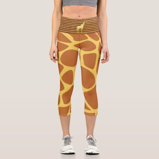 taches de girafe Or Capri Leggings (Recto)