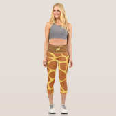 taches de girafe Or Capri Leggings (Recto)