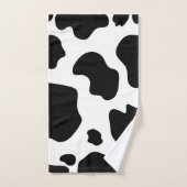 Taches de vache laitière Impression Noir & Blanc F (Serviette à main)