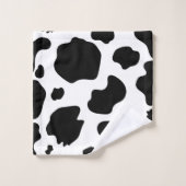 Taches de vache laitière Impression Noir & Blanc F (Gant de toilette)