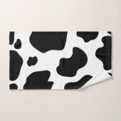 Taches de vache laitière Impression Noir & Blanc F (Serviette à main)