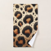 Taches d'Impression Animale Fourrure Léopard Beige (Serviette à main)